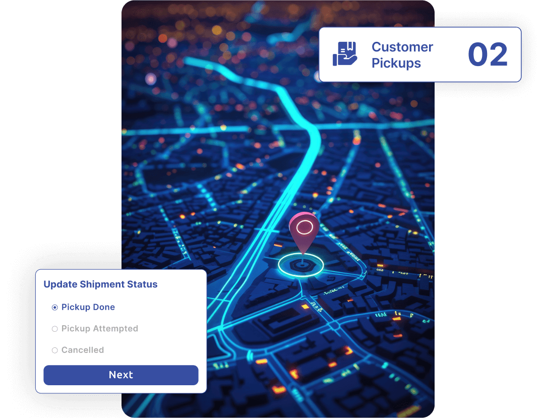 Re-route shipments dynamically