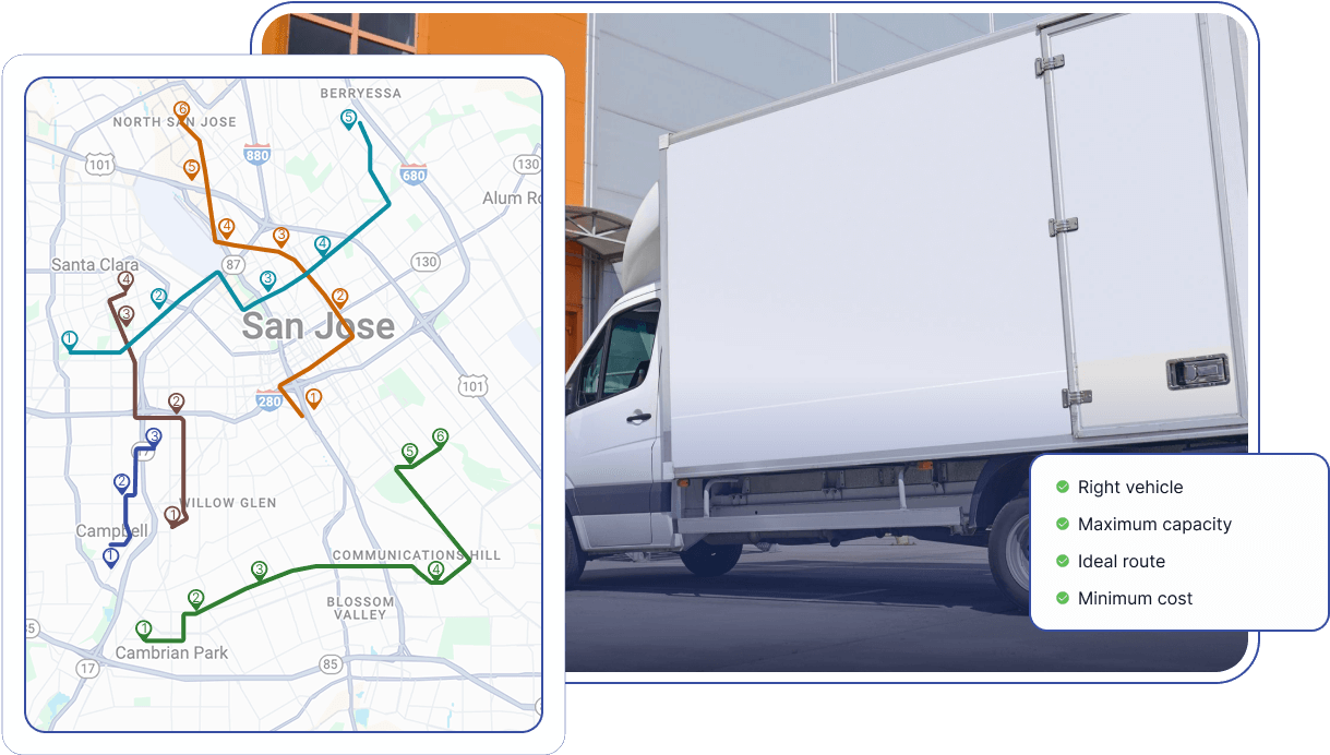 Reduce cost per drop with AI-powered capacity & route planning engine
